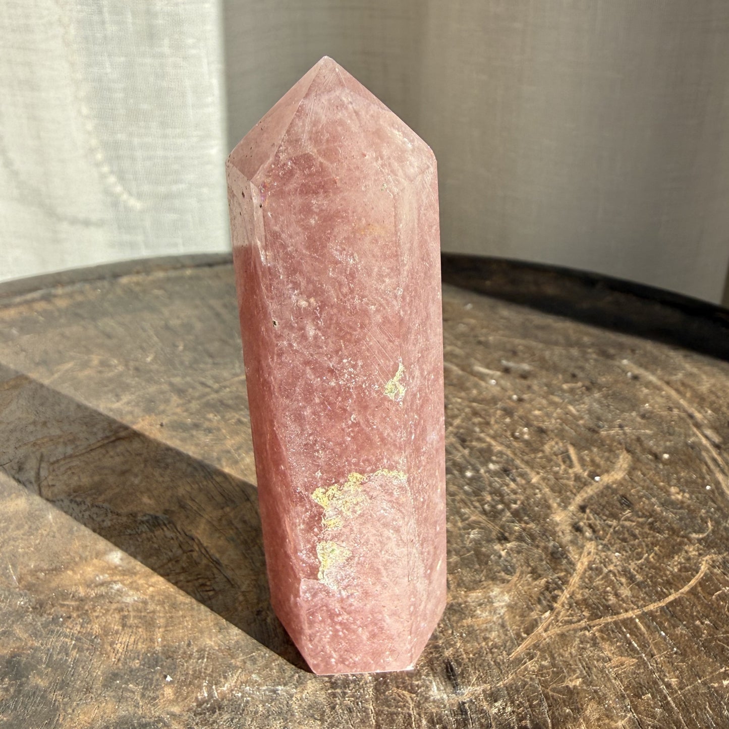 Strawberry Quartz Tower - 001
