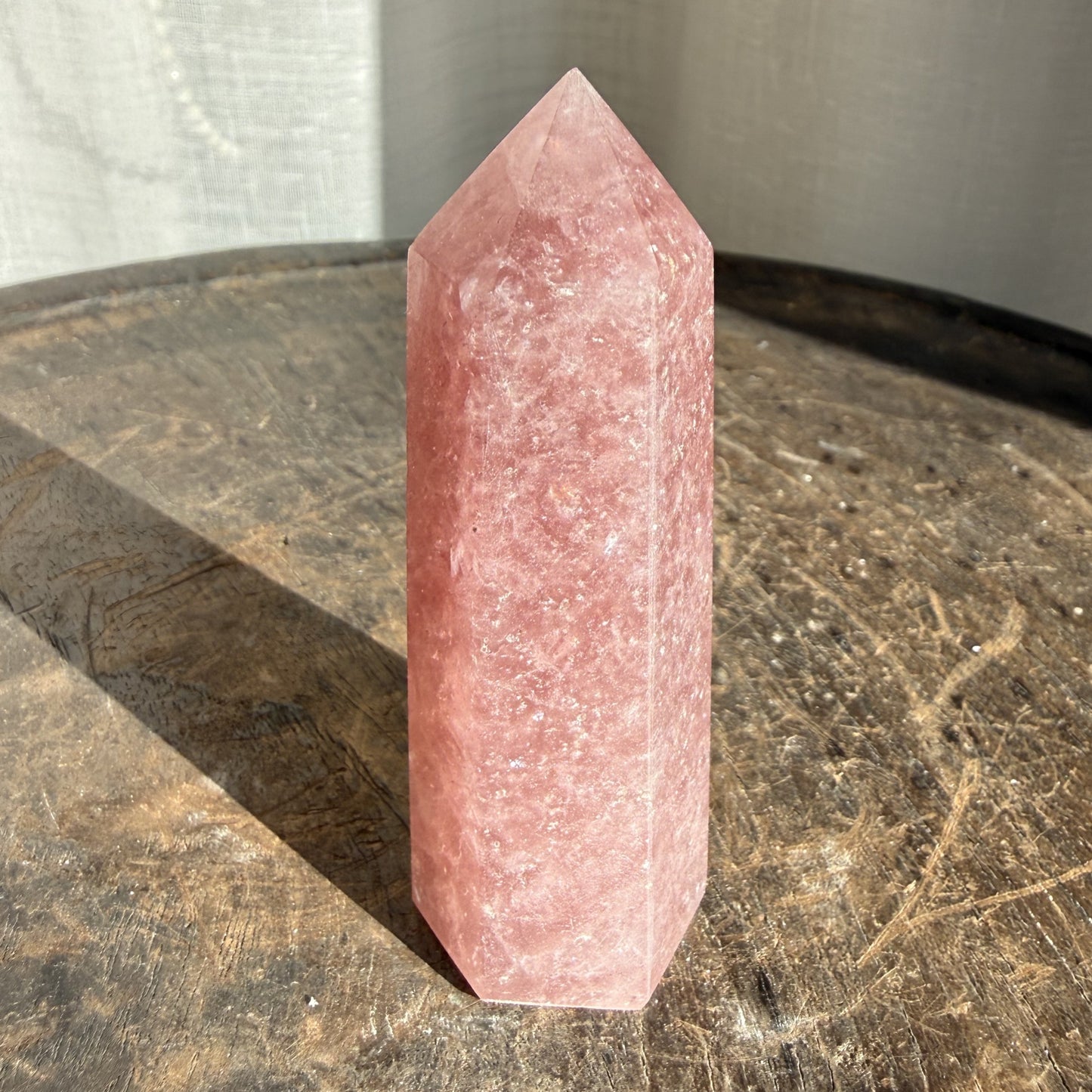 Strawberry Quartz Tower - 002