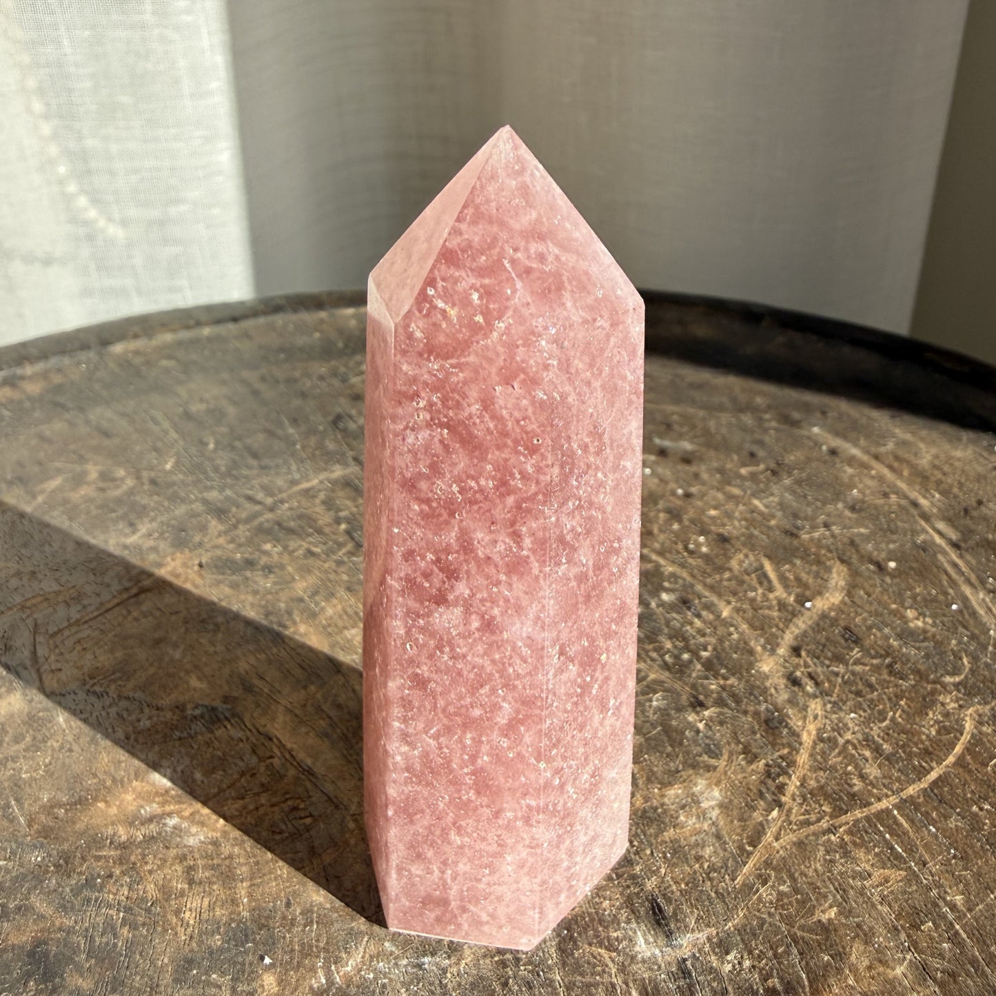 Strawberry Quartz Tower - 002