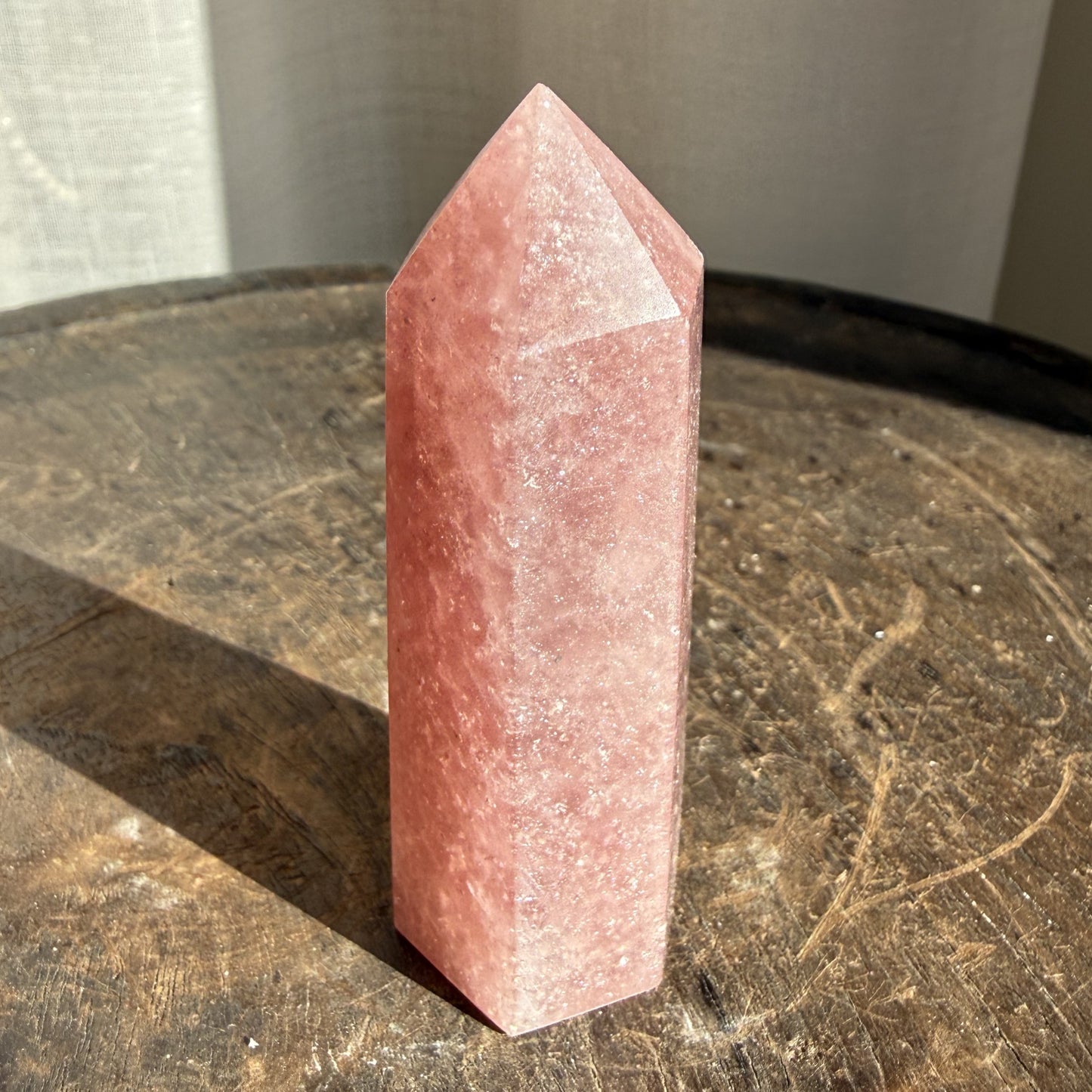 Strawberry Quartz Tower - 002