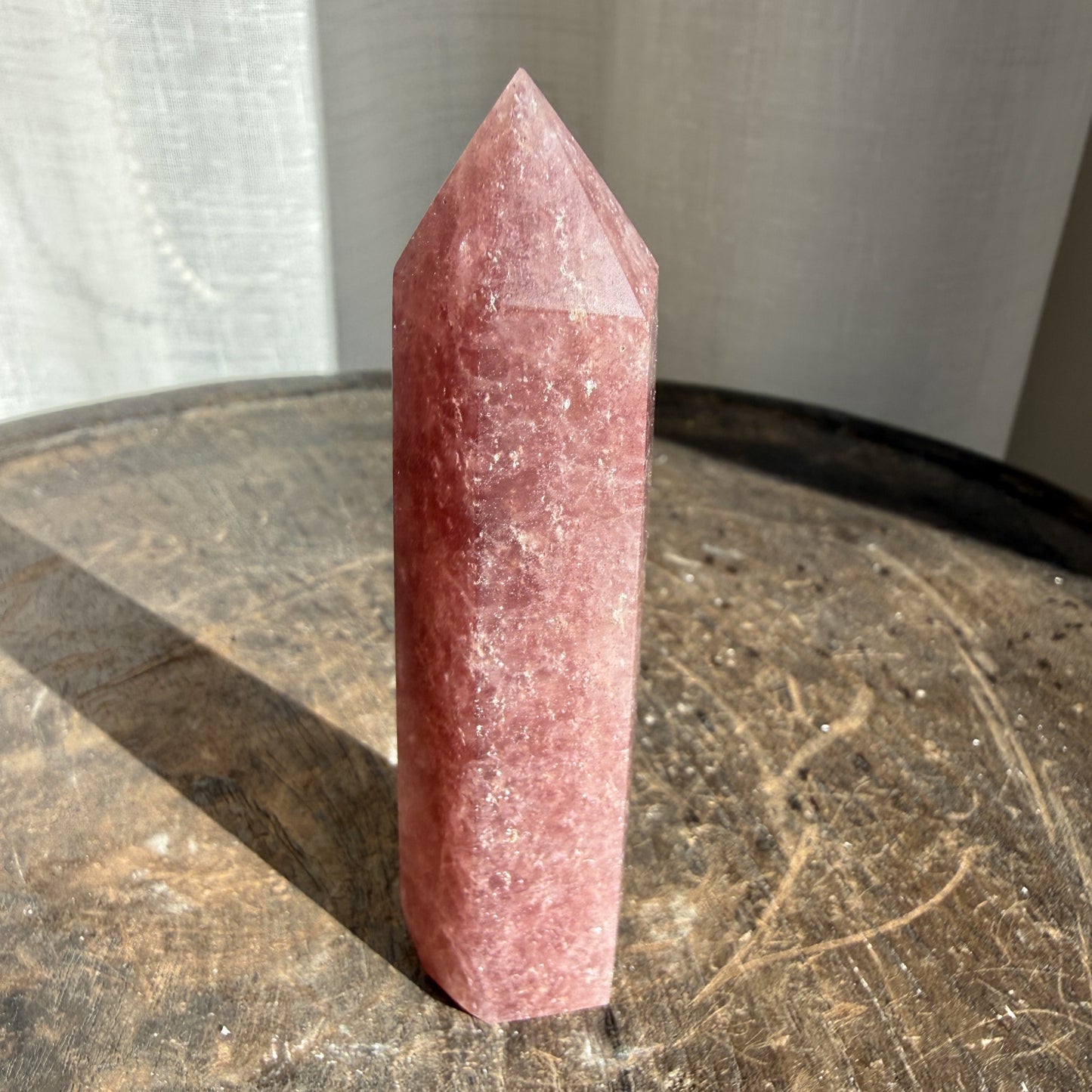 Strawberry Quartz Tower - 003