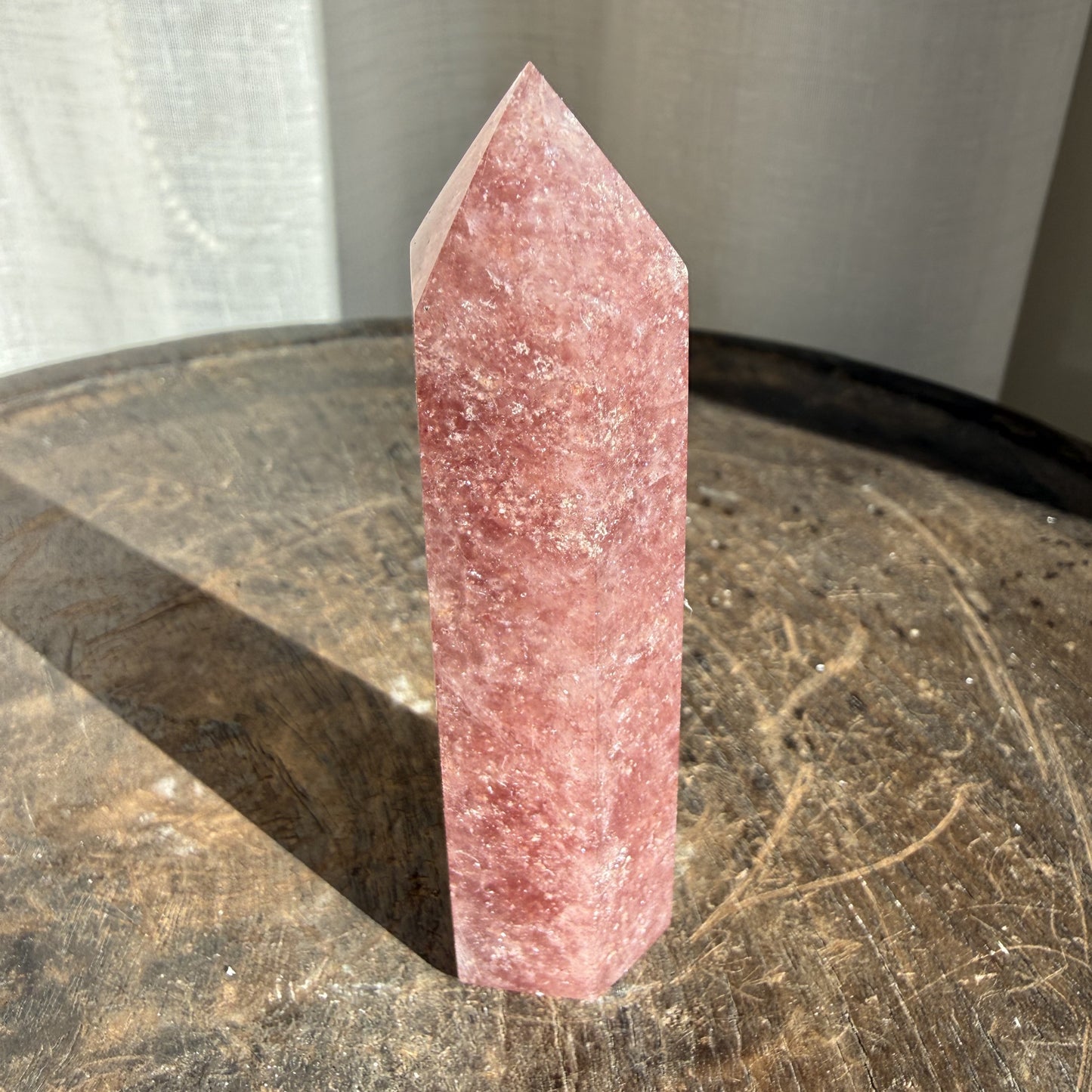 Strawberry Quartz Tower - 003
