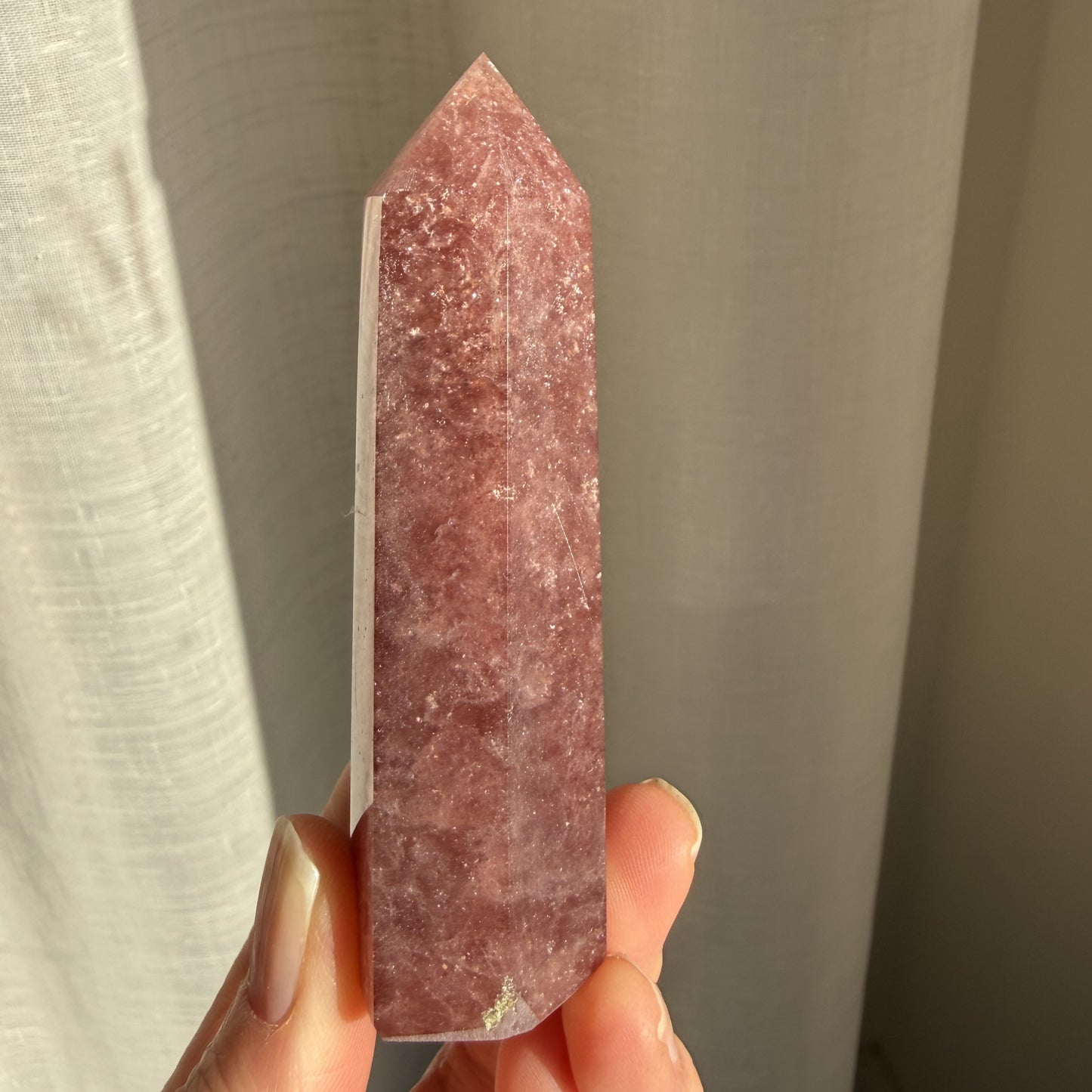 Strawberry Quartz Tower - 003