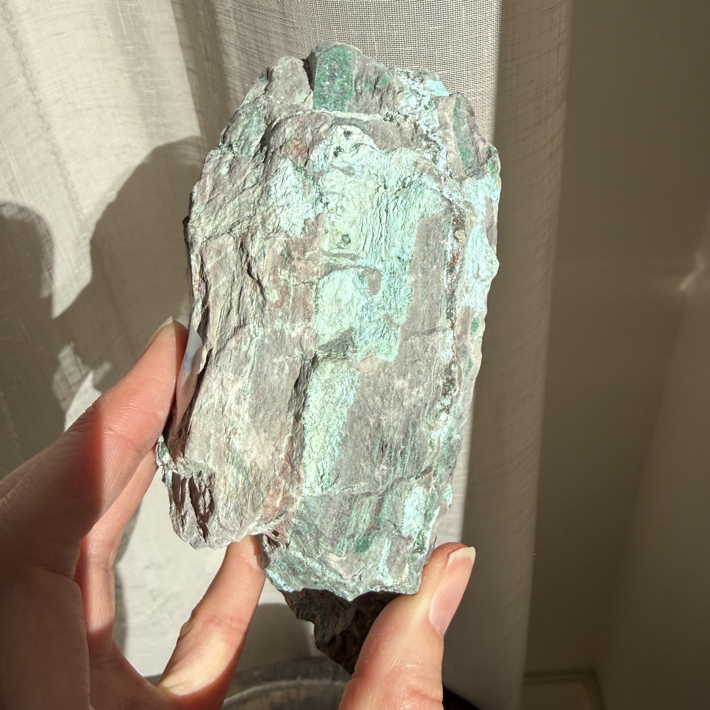 Natural Drusy coated Chrysocolla