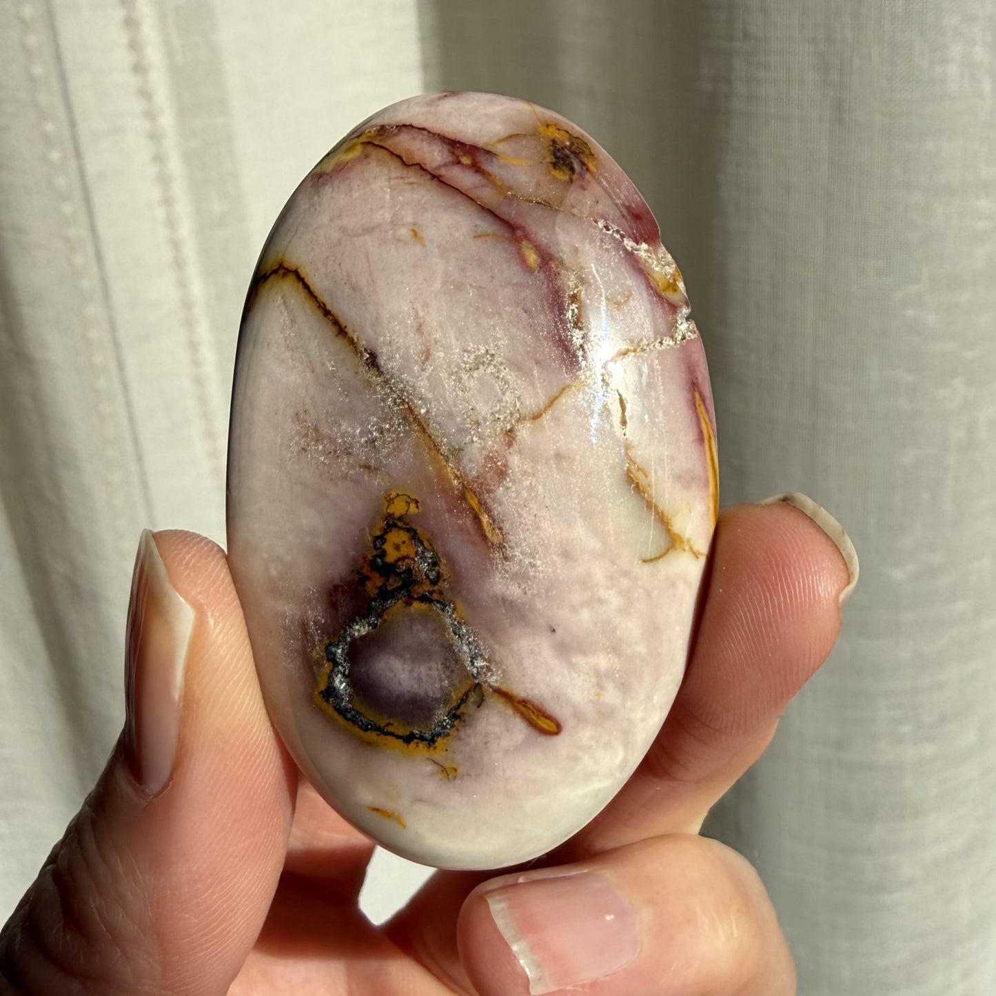 Mookaite Palm Stone - 3