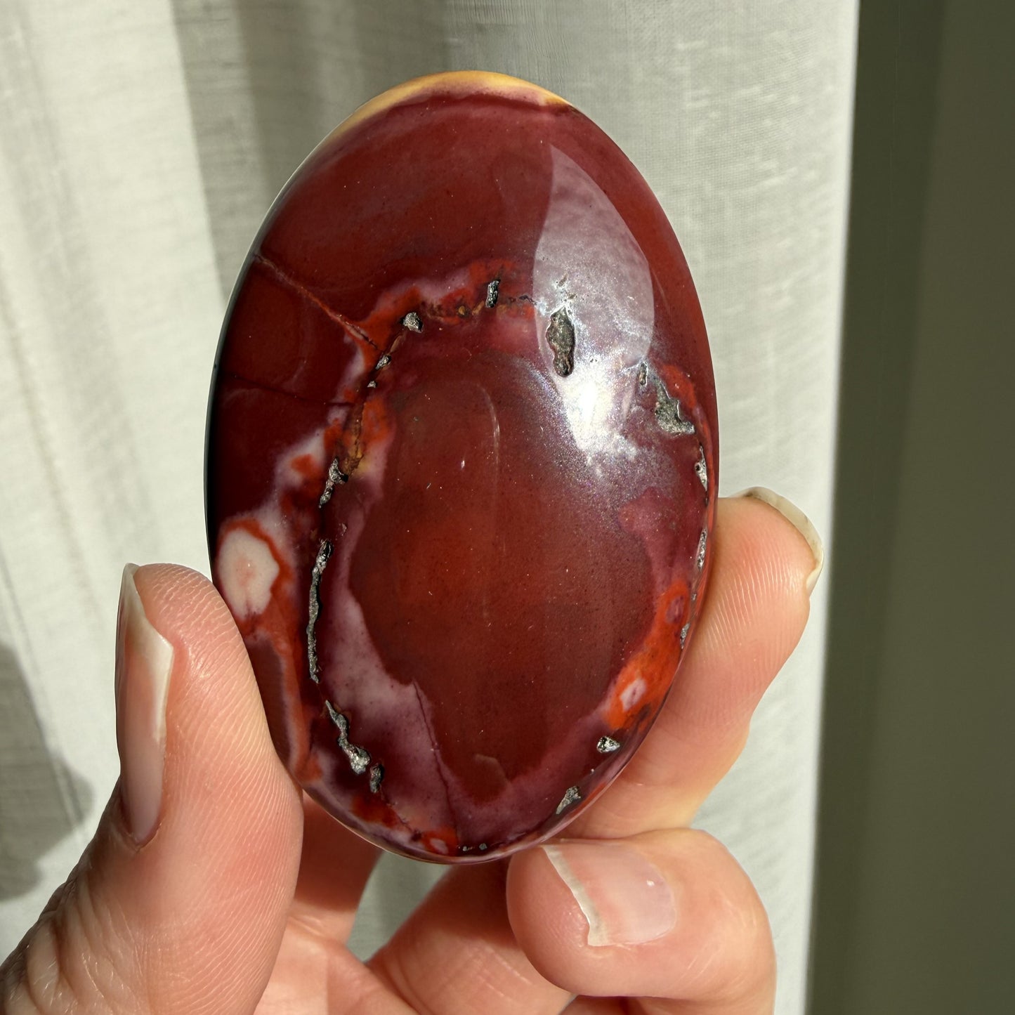 Mookaite Palm Stone - 4