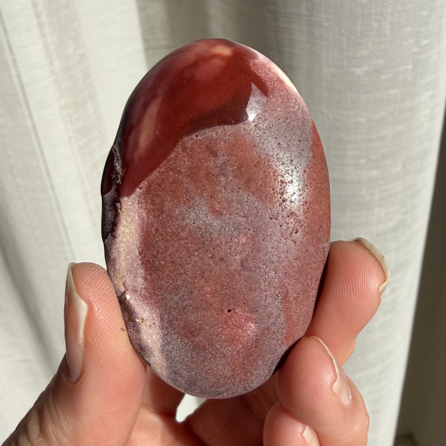 Mookaite Palm Stone - 8