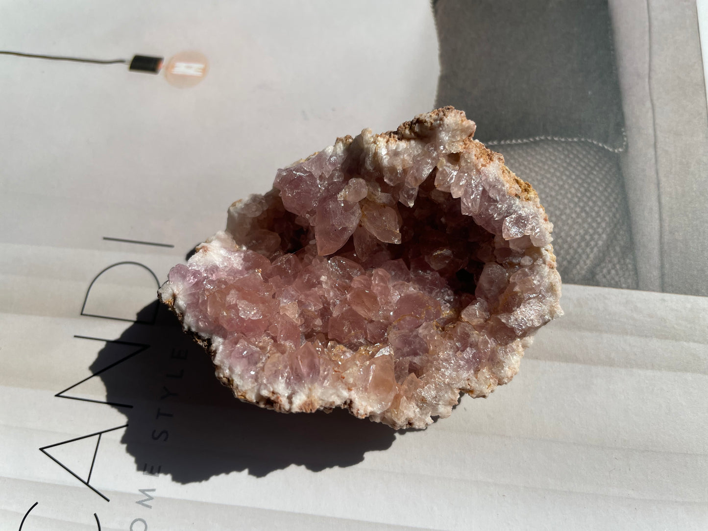 Pink Amethyst Geode - Grade A 022