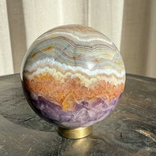 Amethyst & Agate Sphere 2