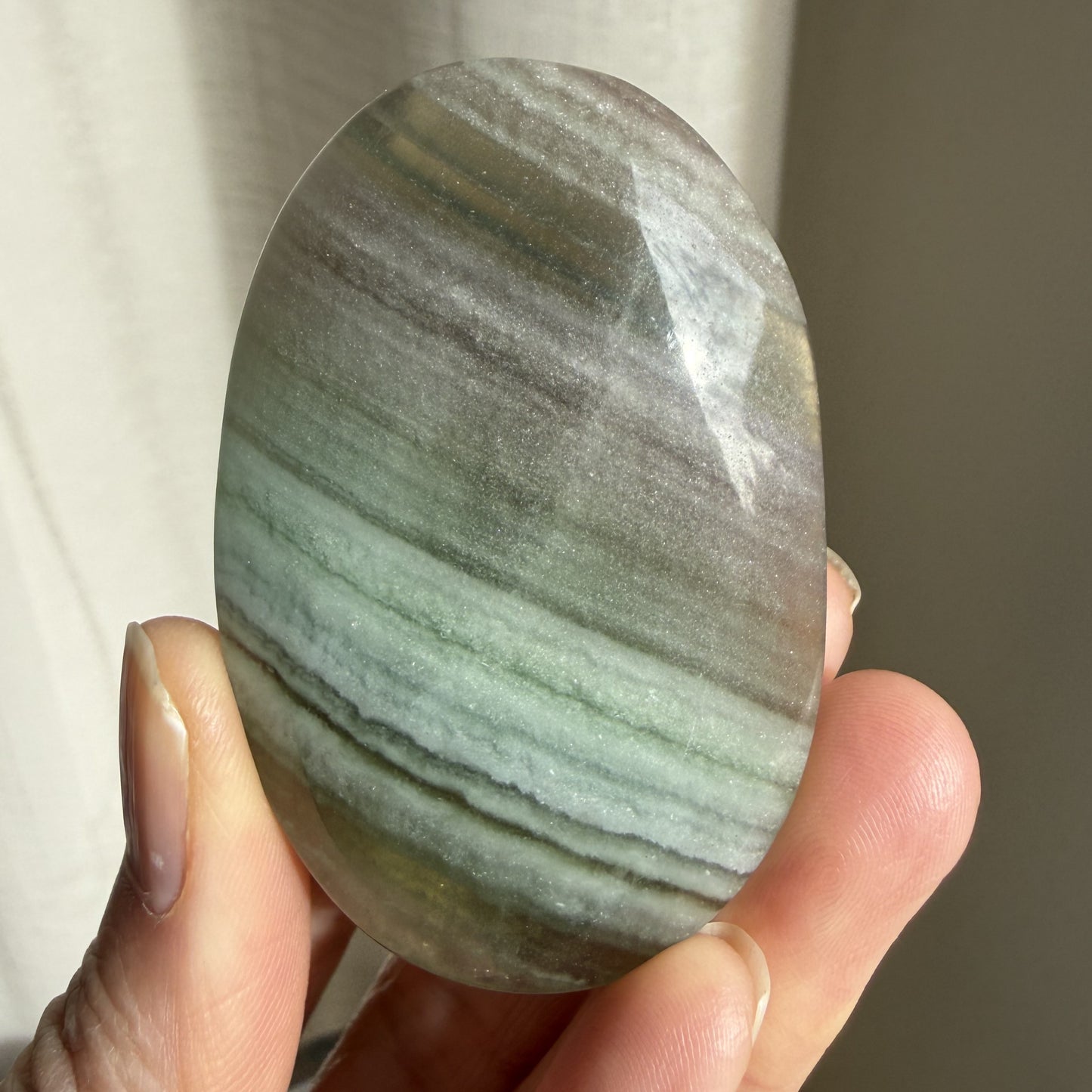 Silk Fluorite Palm 1