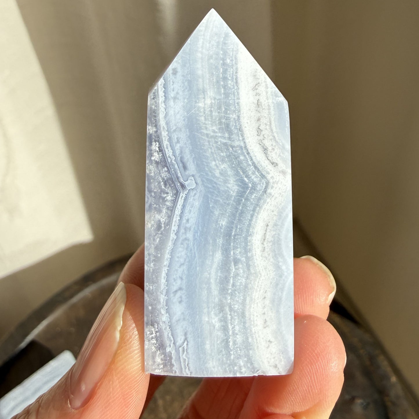 Blue Lace Agate Tower 1