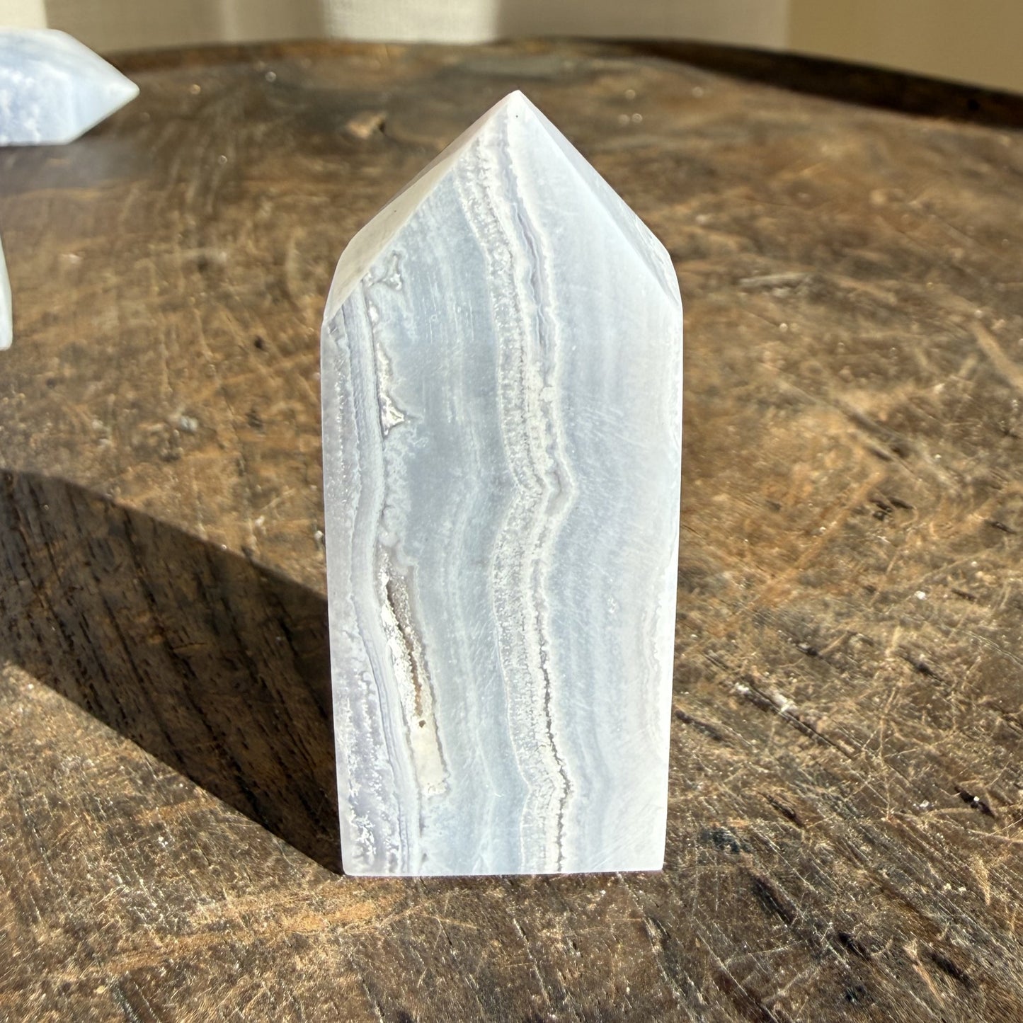 Blue Lace Agate Tower 2
