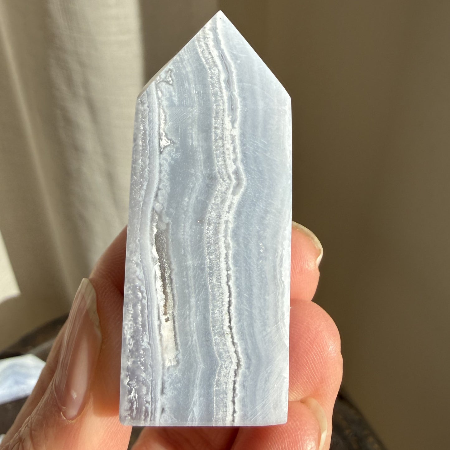 Blue Lace Agate Tower 2