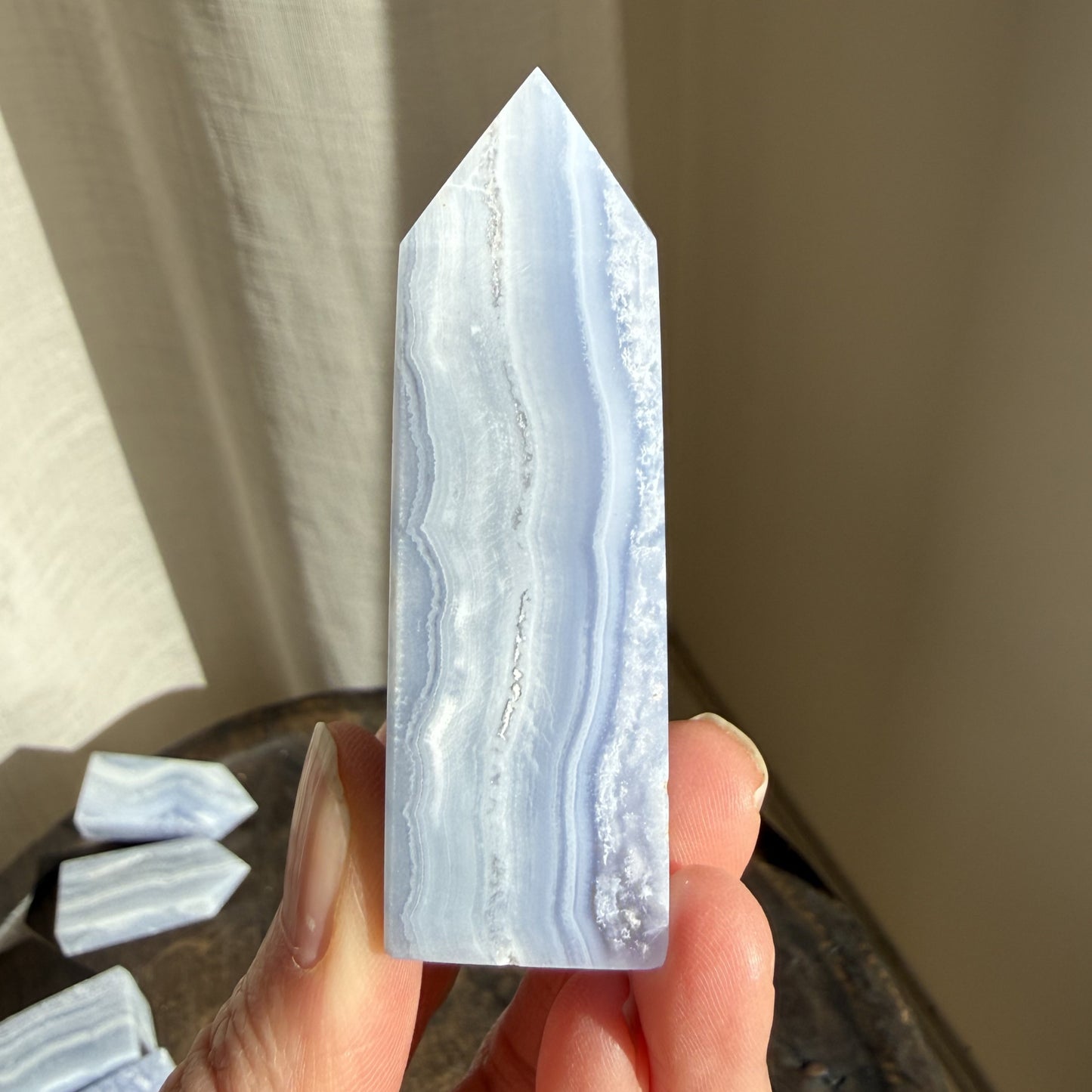 Blue Lace Agate Tower 3