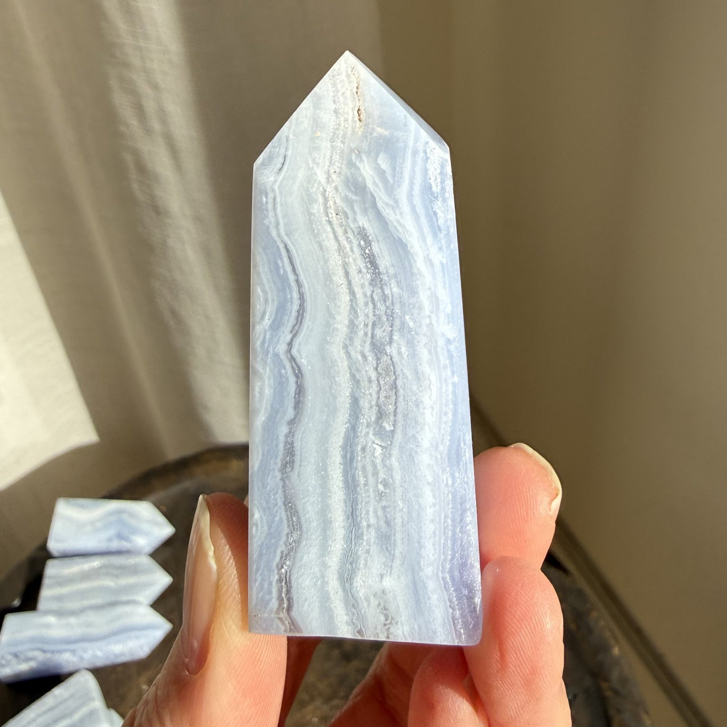 Blue Lace Agate Tower 4