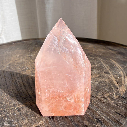 Rose Fire Quartz Tower 1
