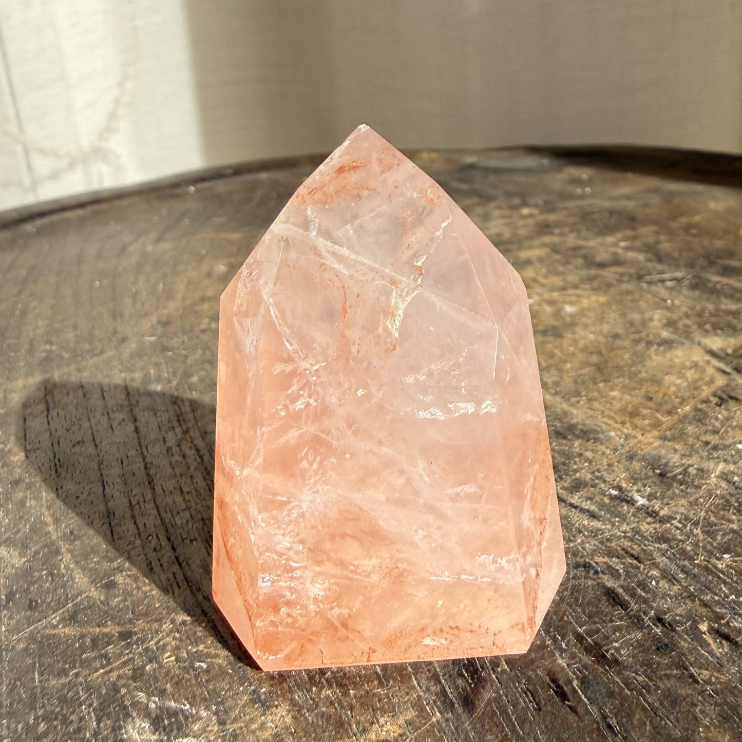Rose Fire Quartz Tower 2