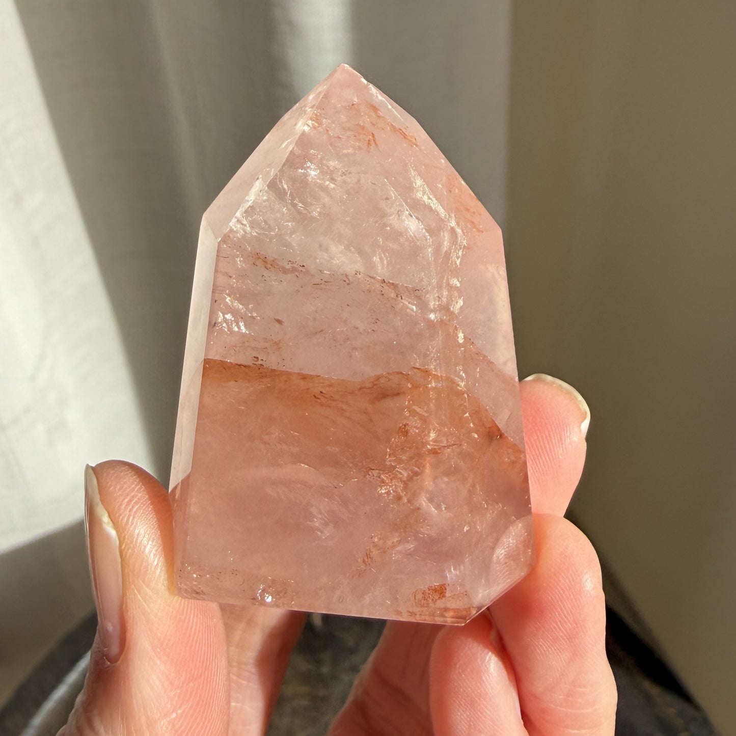 Rose Fire Quartz Tower 2