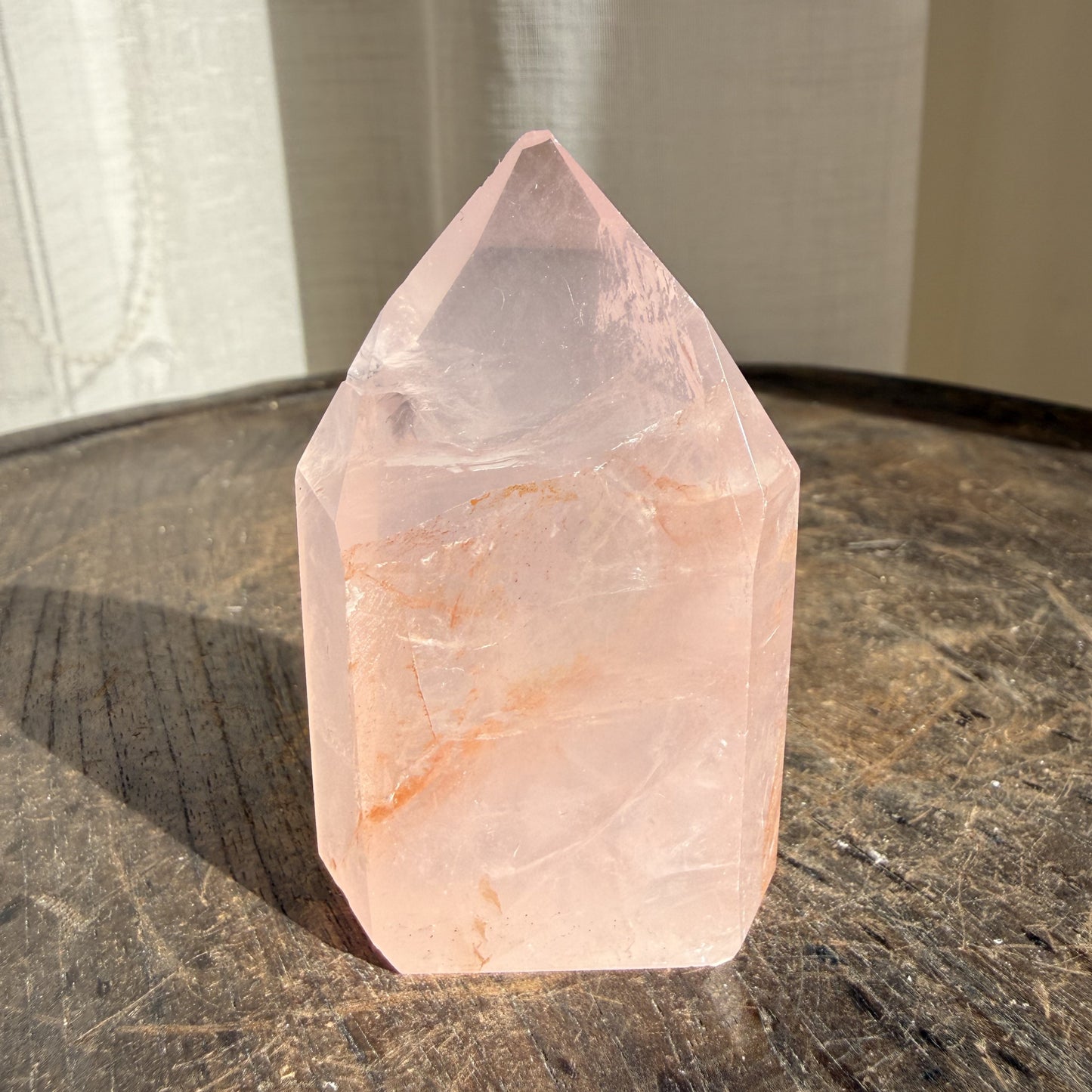Rose Fire Quartz Tower 3