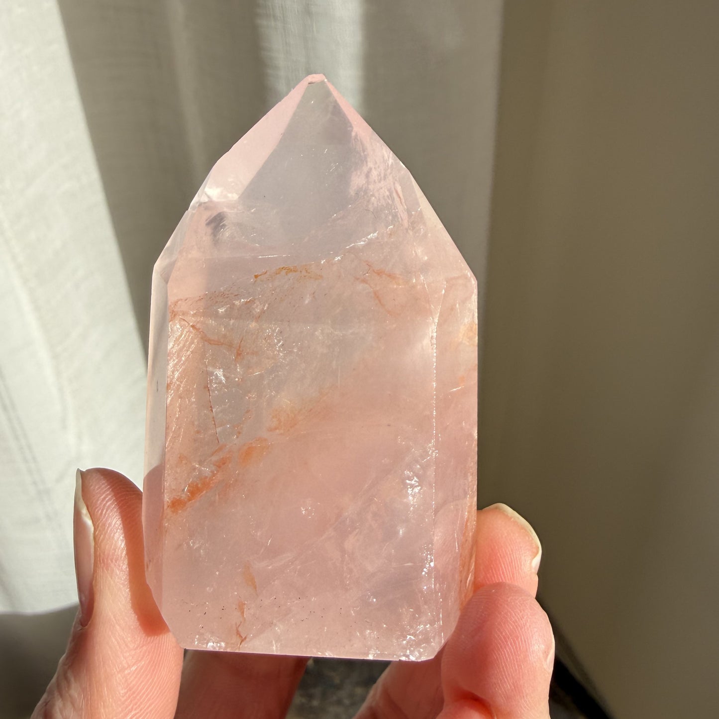 Rose Fire Quartz Tower 3
