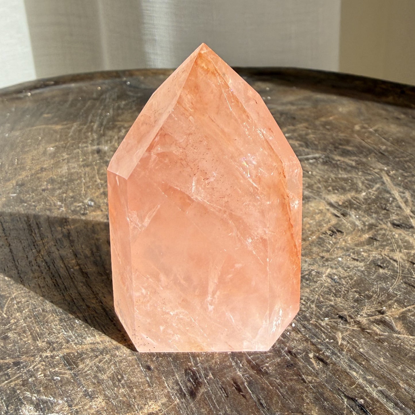 Rose Fire Quartz Tower 4