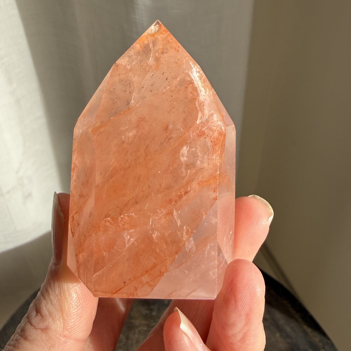 Rose Fire Quartz Tower 4