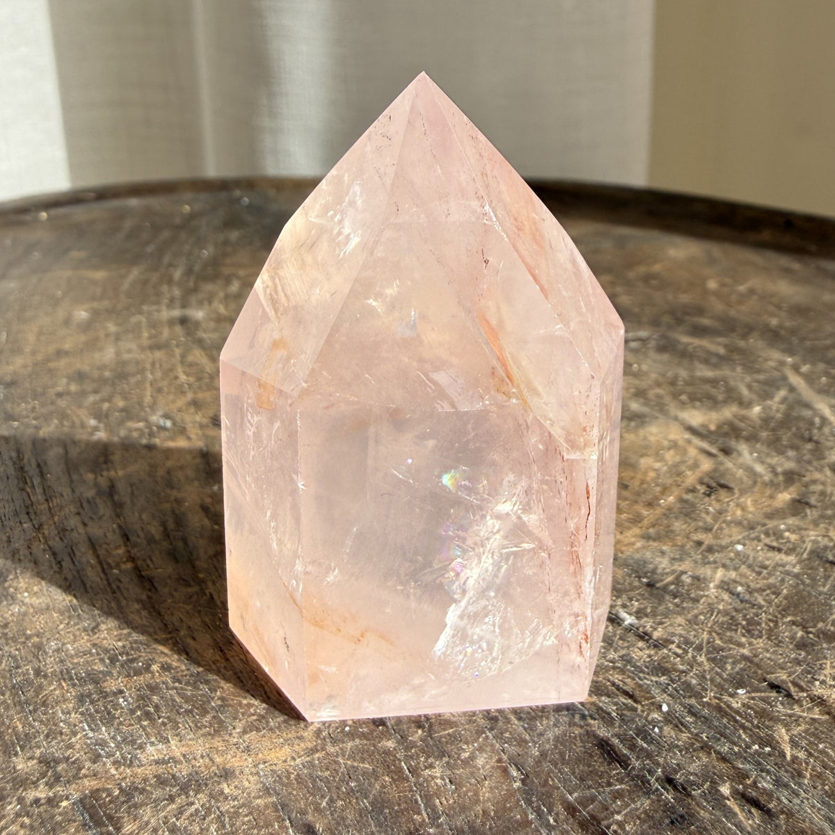 Rose Fire Quartz Tower 6