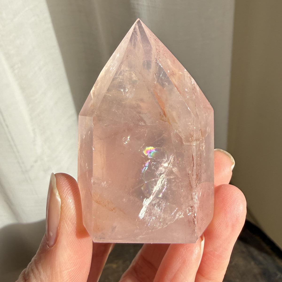 Rose Fire Quartz Tower 6