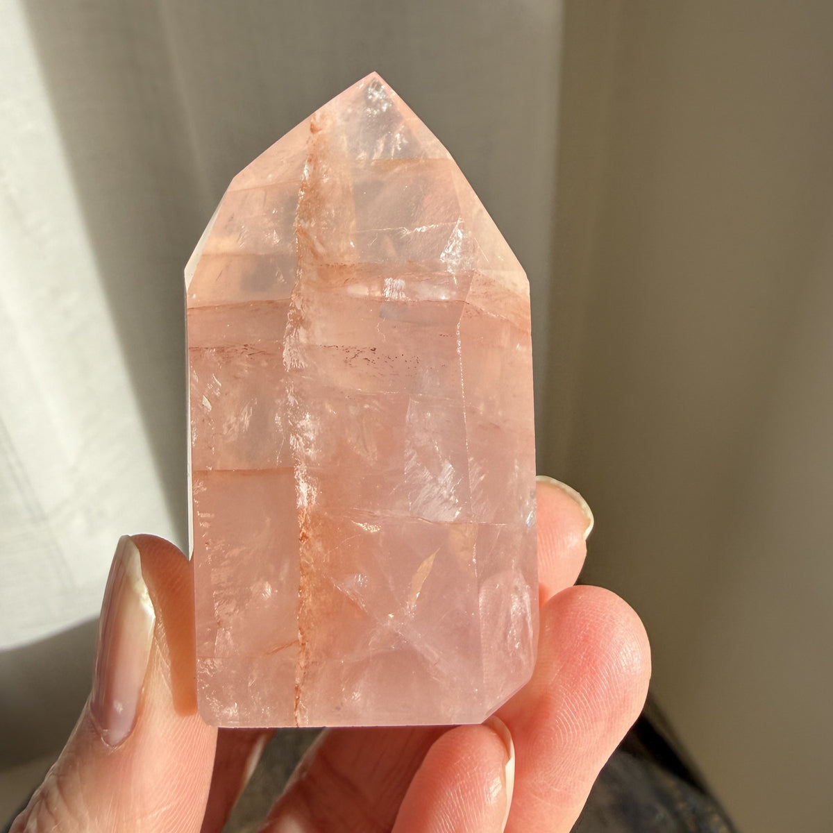 Rose Fire Quartz Tower 7