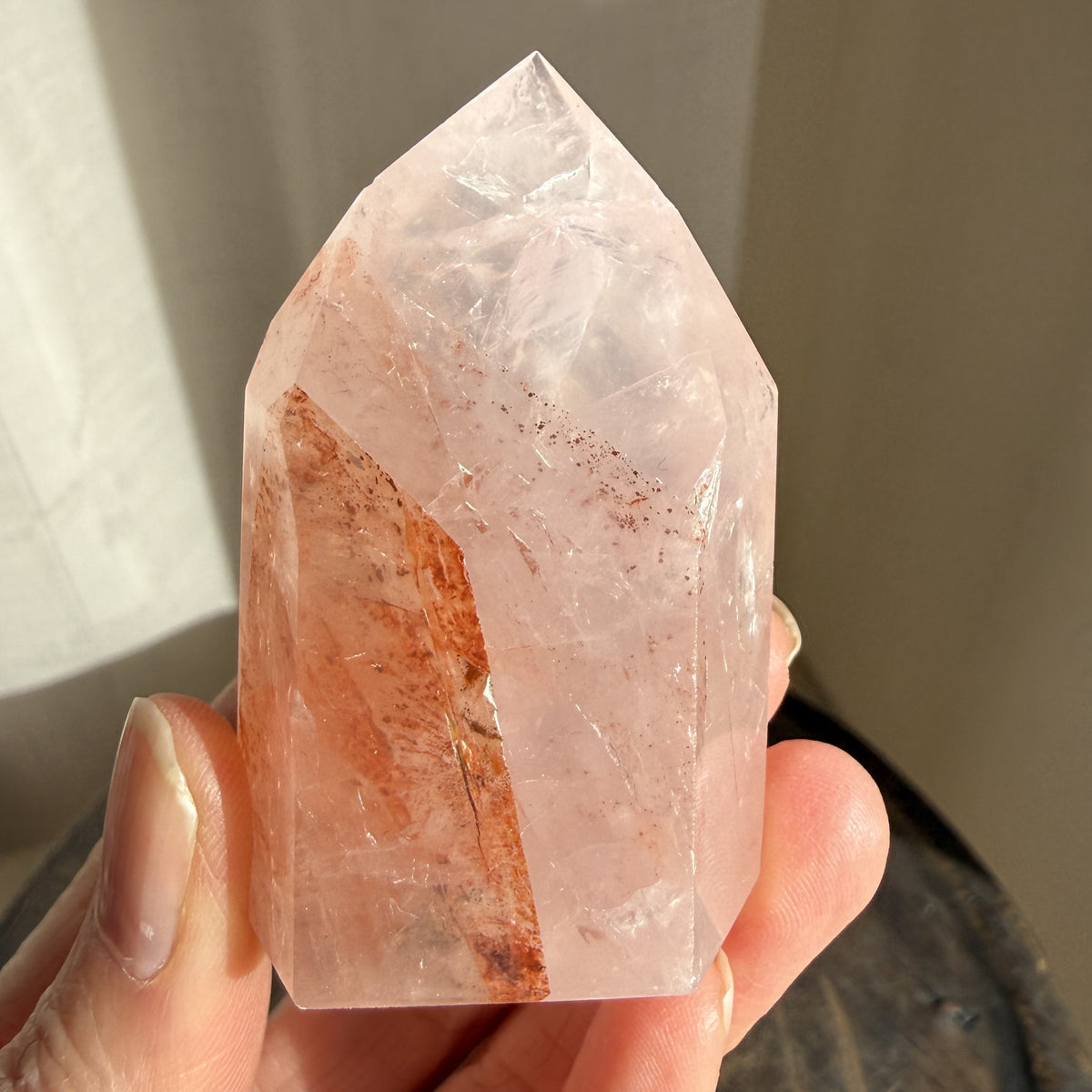 Rose Fire Quartz Tower 8