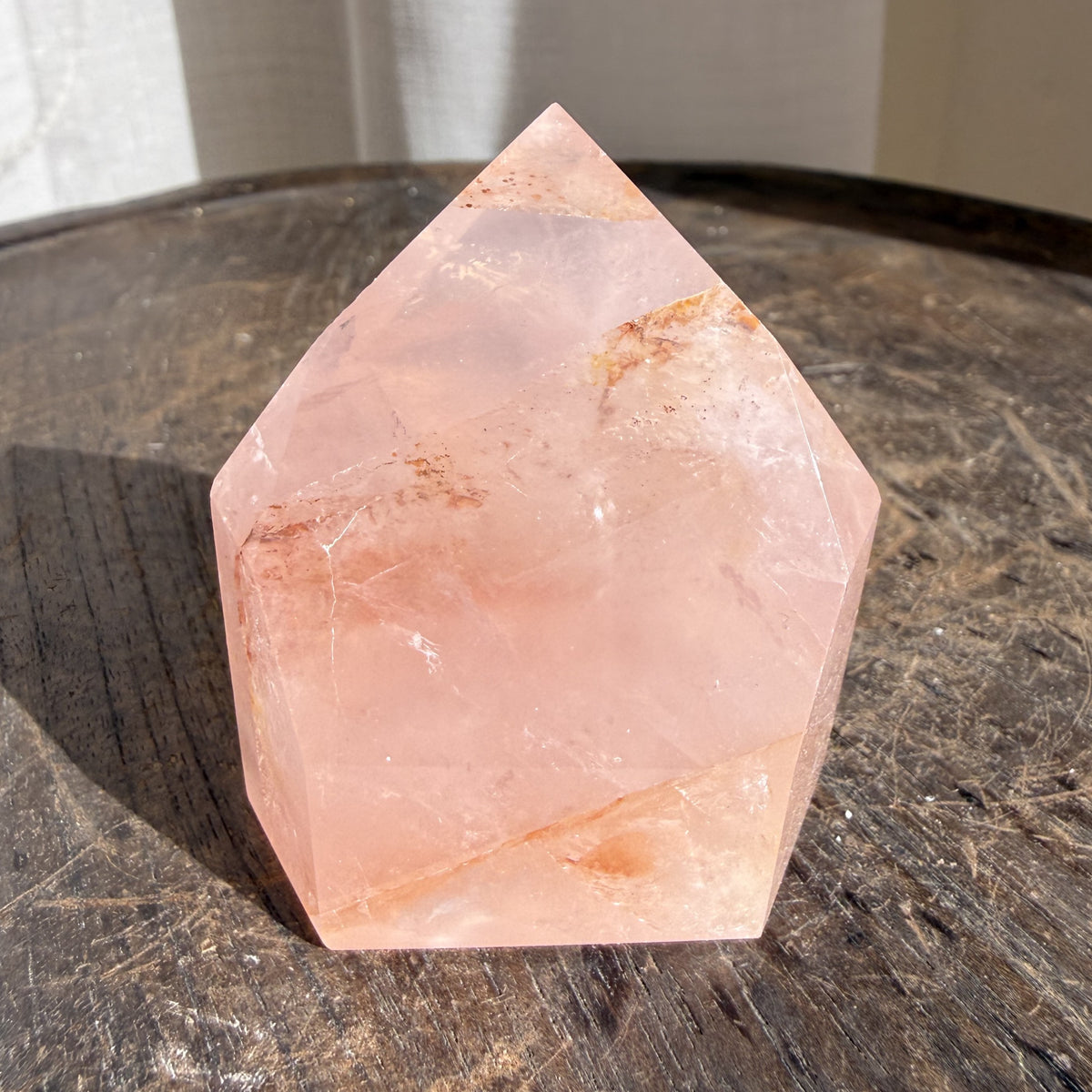 Rose Fire Quartz Tower 9