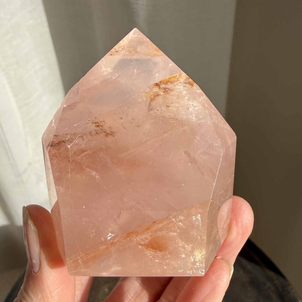 Rose Fire Quartz Tower 9