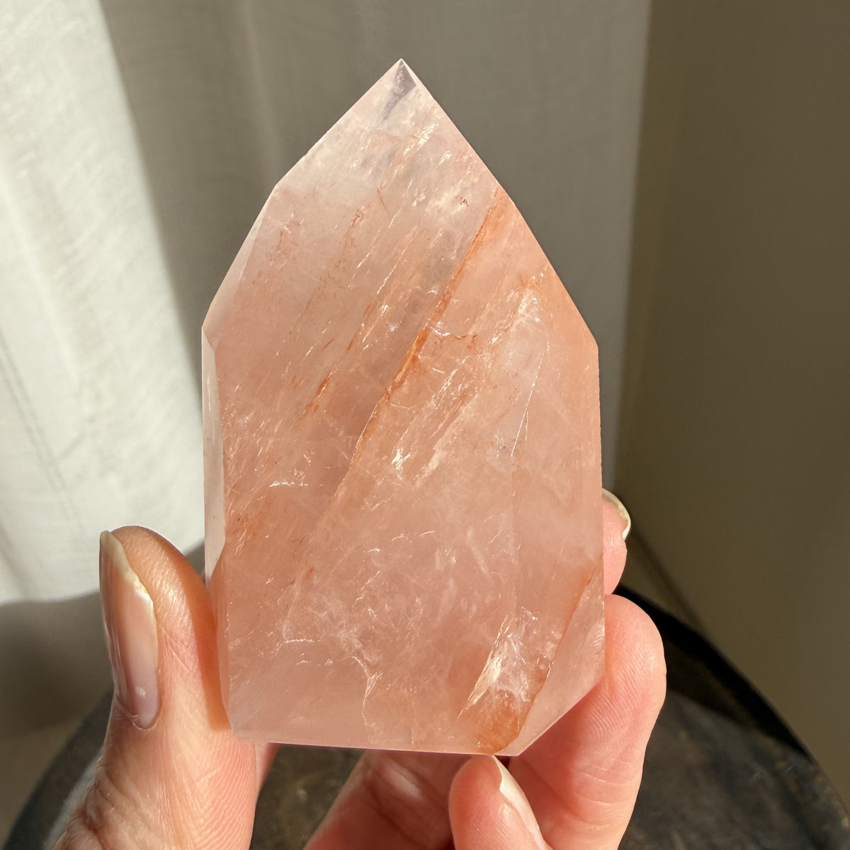 Rose Fire Quartz Tower 10