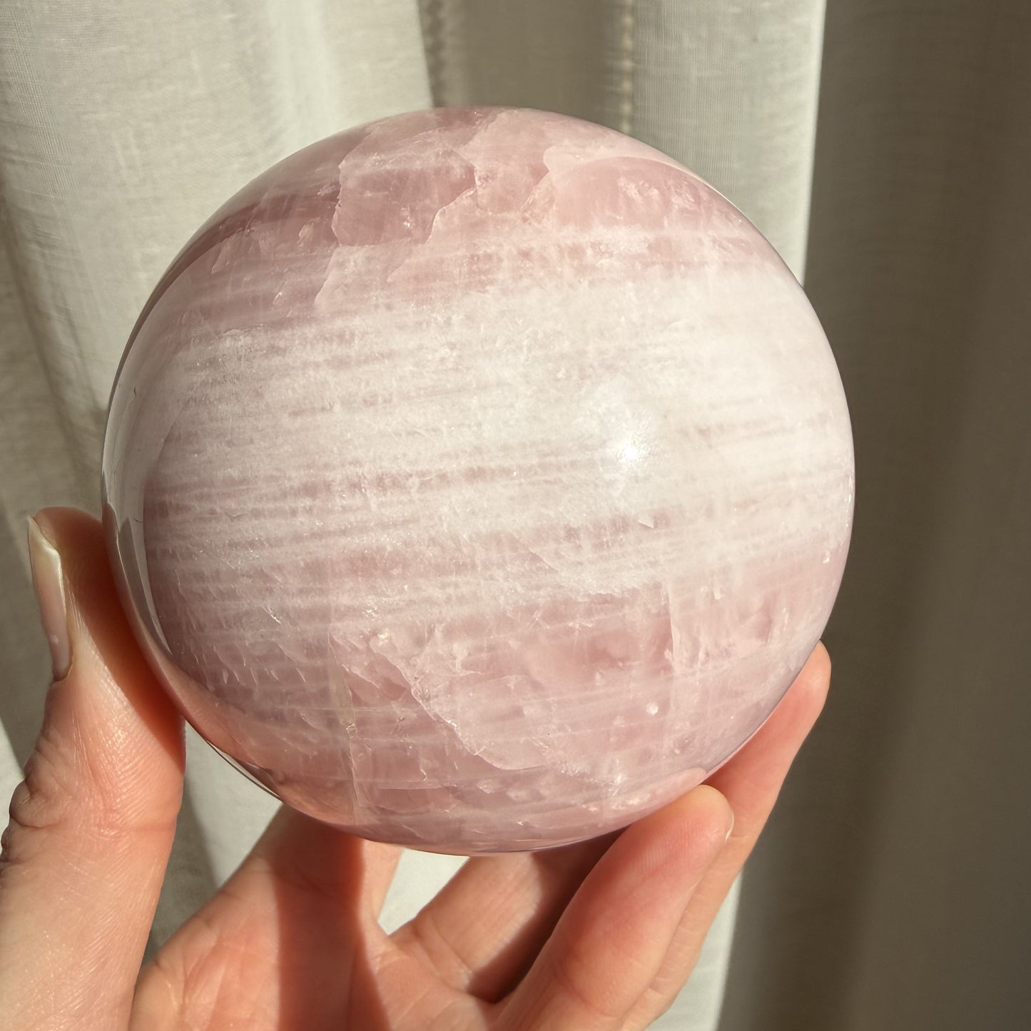 Rose Quartz Sphere 2