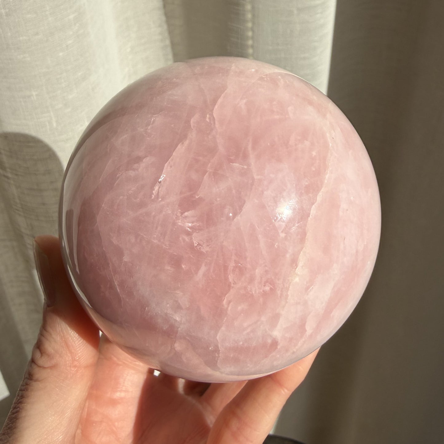 Rose Quartz Sphere 2