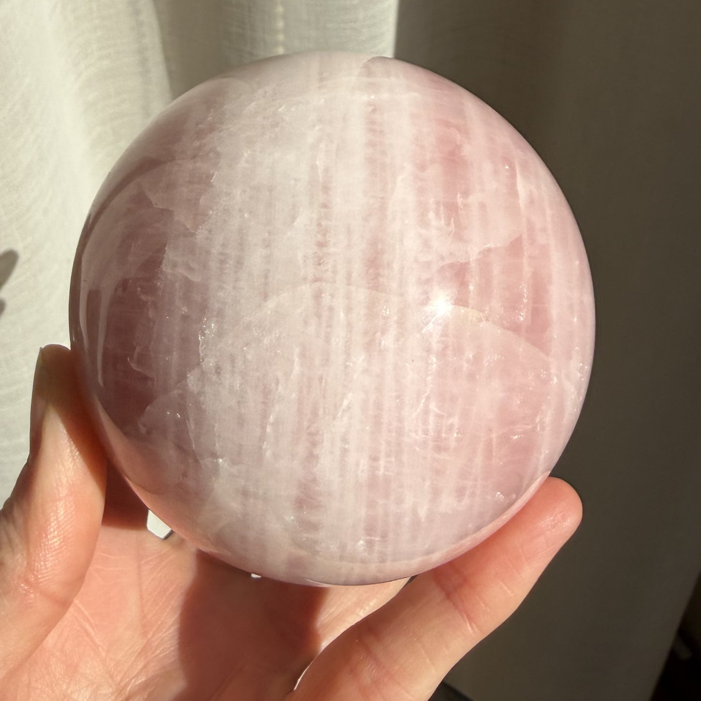 Rose Quartz Sphere 2