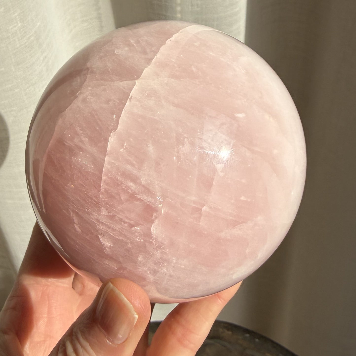 Rose Quartz Sphere 3