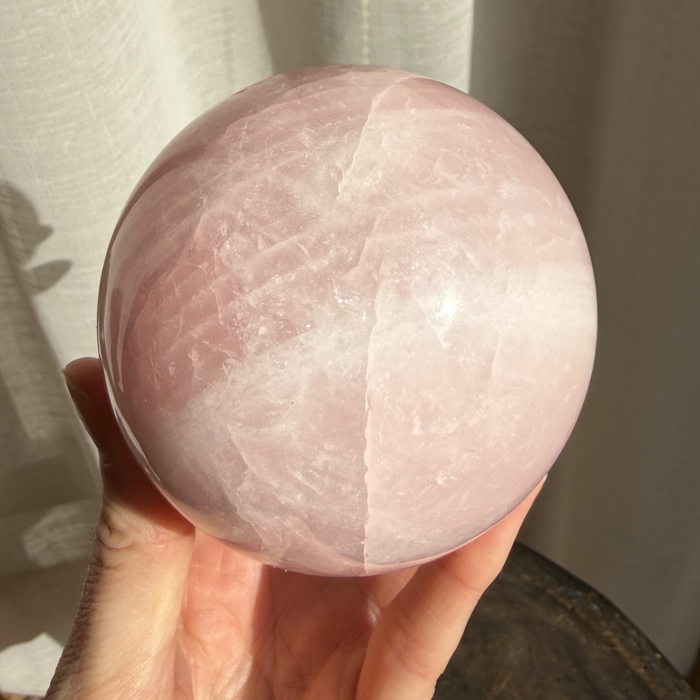 Rose Quartz Sphere 3