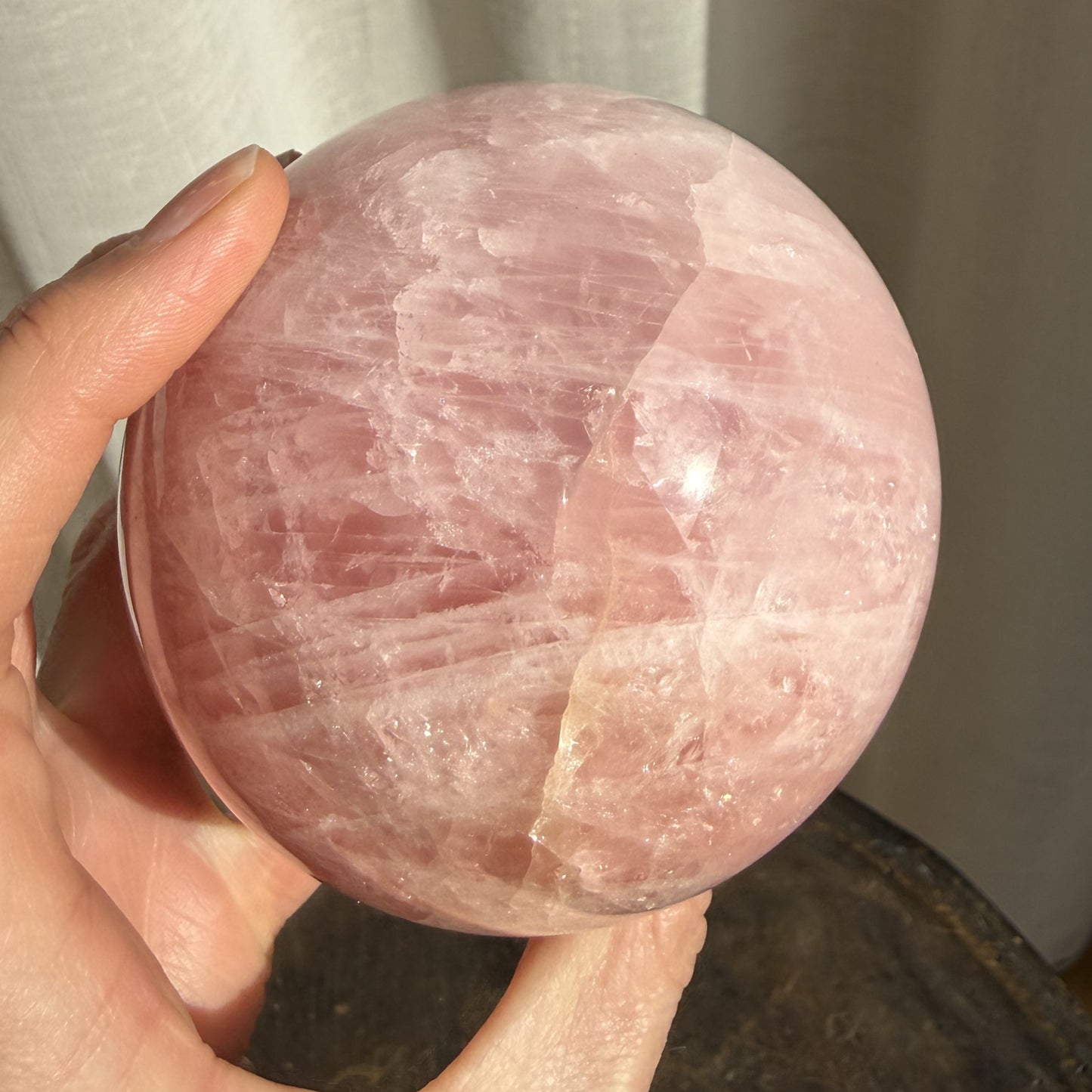 Rose Quartz Sphere 3