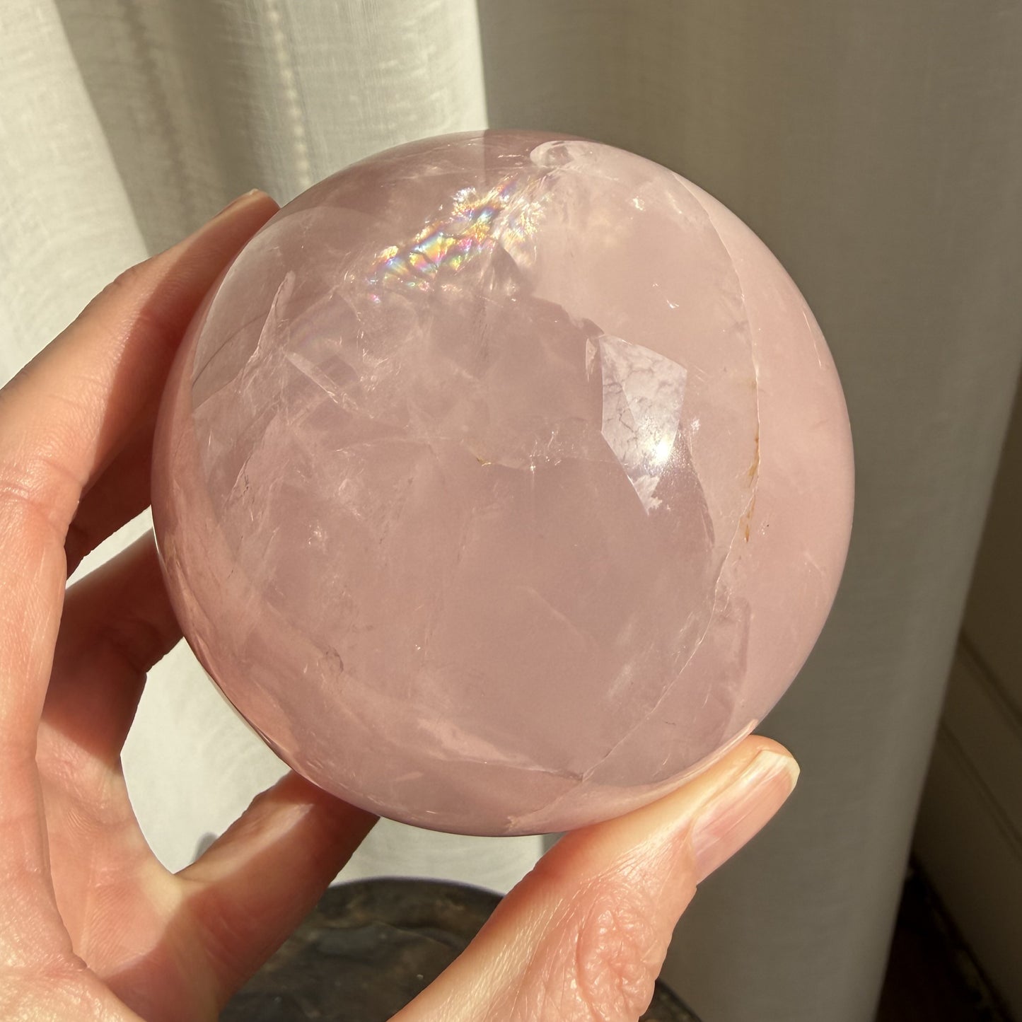 Rose Quartz Sphere 4