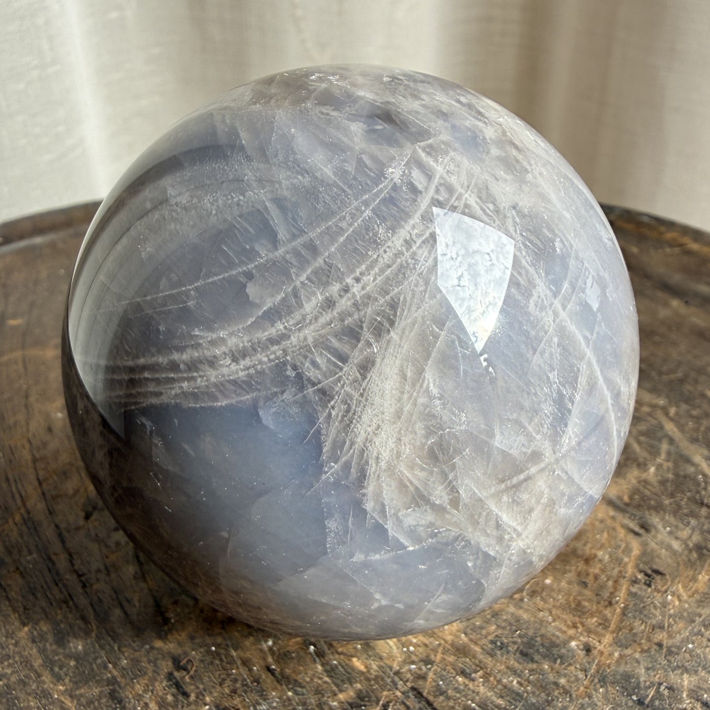 Blue Rose Quartz Sphere 1