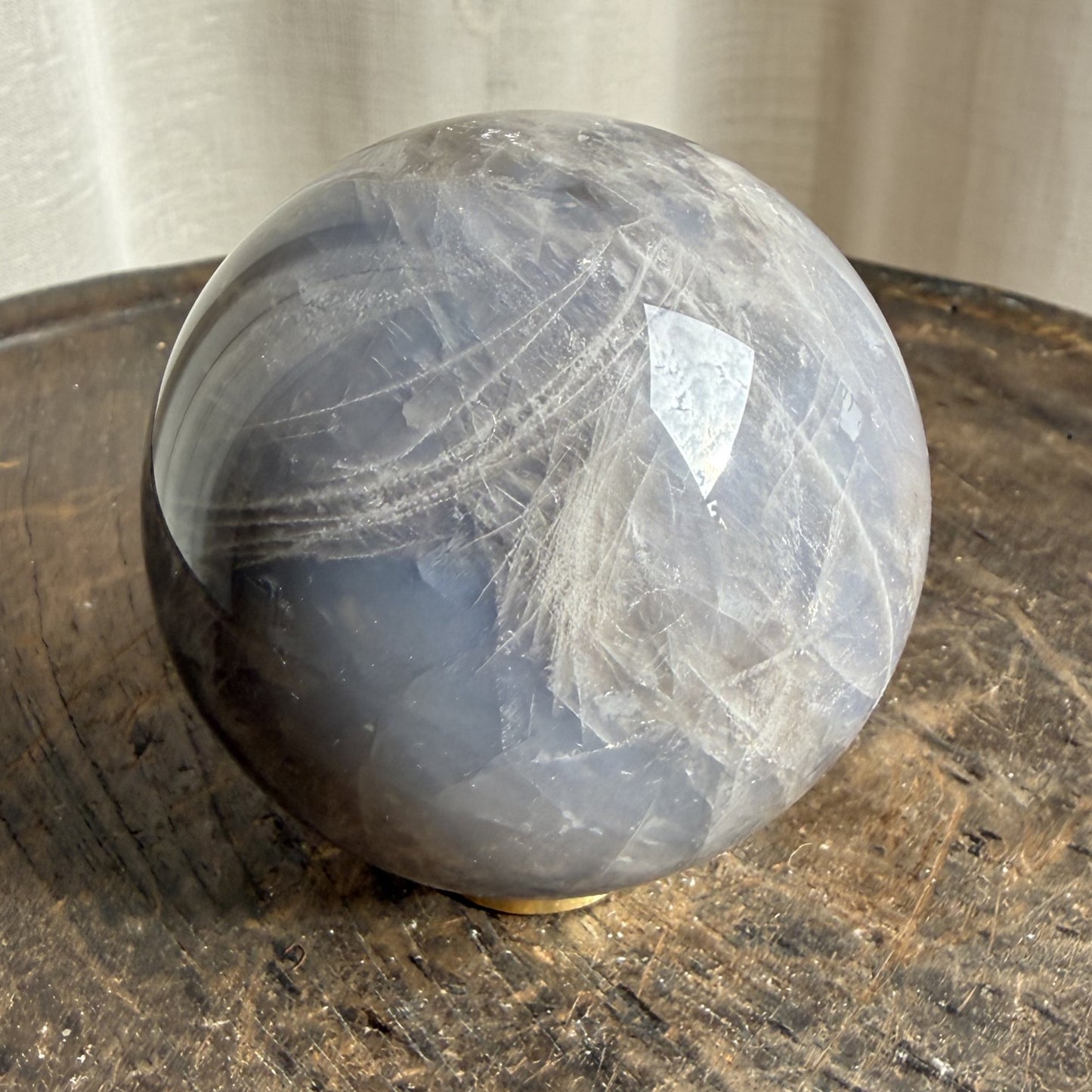 Blue Rose Quartz Sphere 1