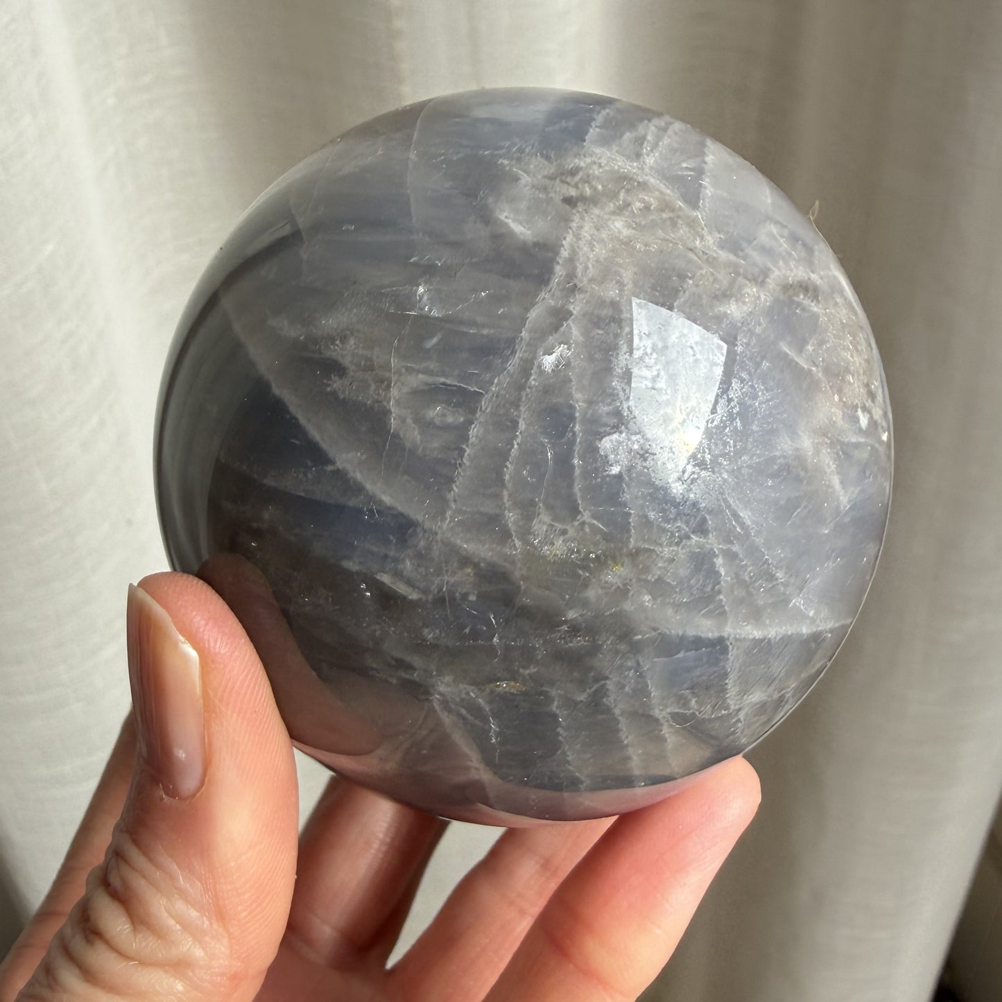 Blue Rose Quartz Sphere 1