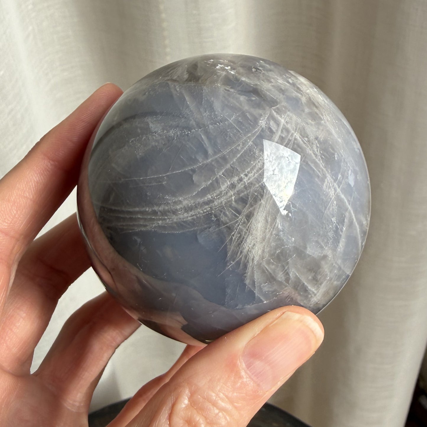 Blue Rose Quartz Sphere 1
