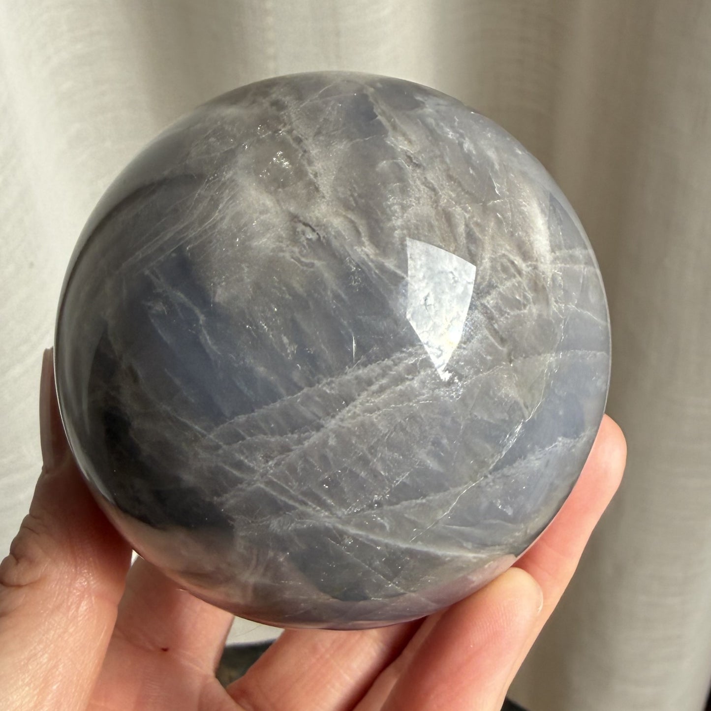 Blue Rose Quartz Sphere 1