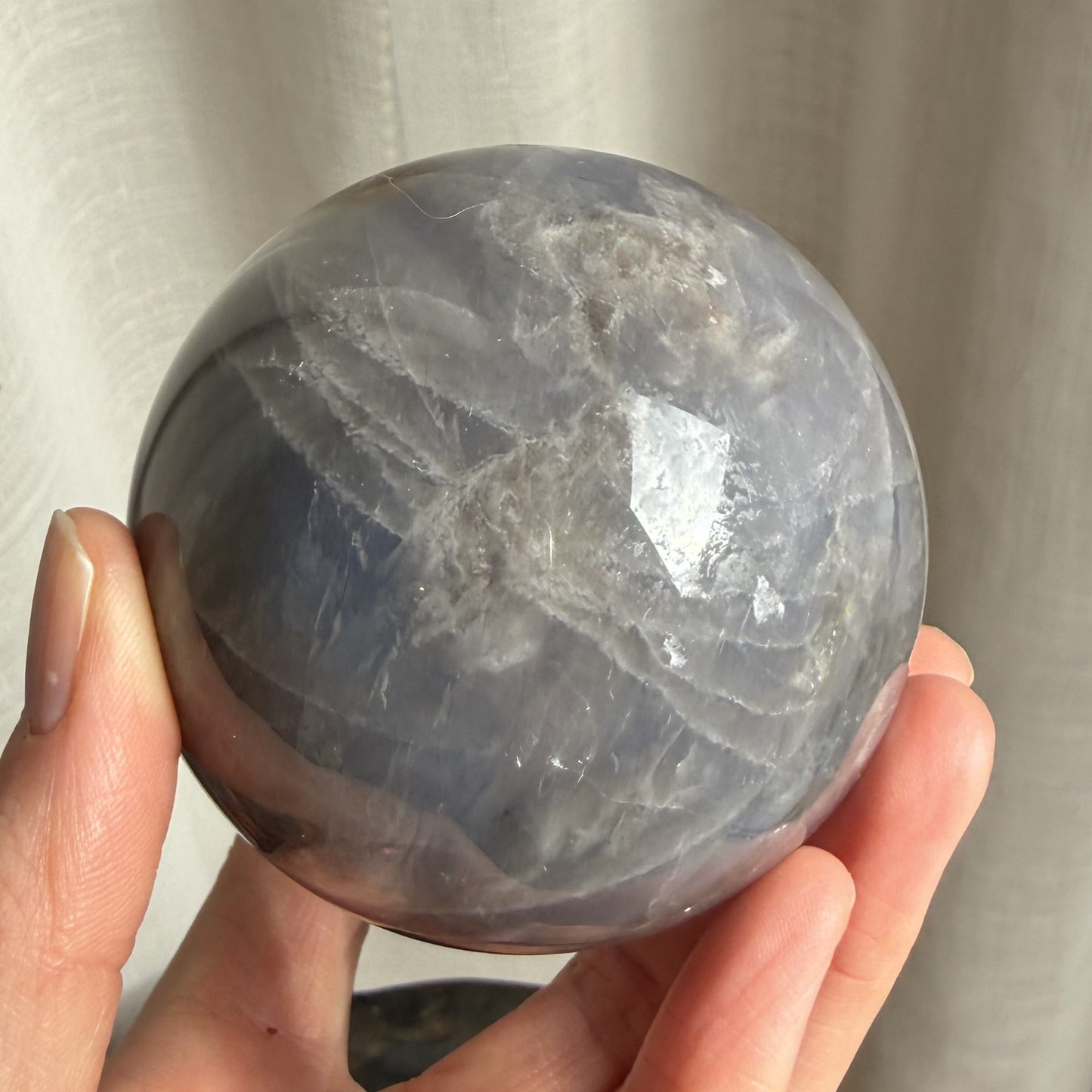 Blue Rose Quartz Sphere 1