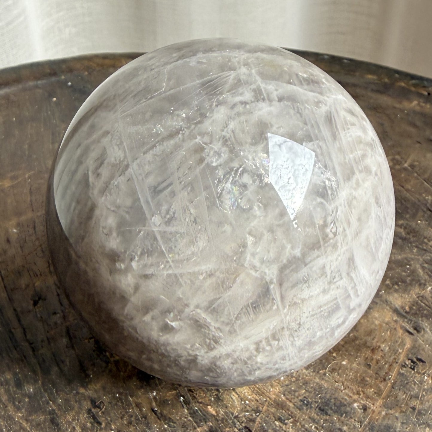 Blue Rose Quartz Sphere 2
