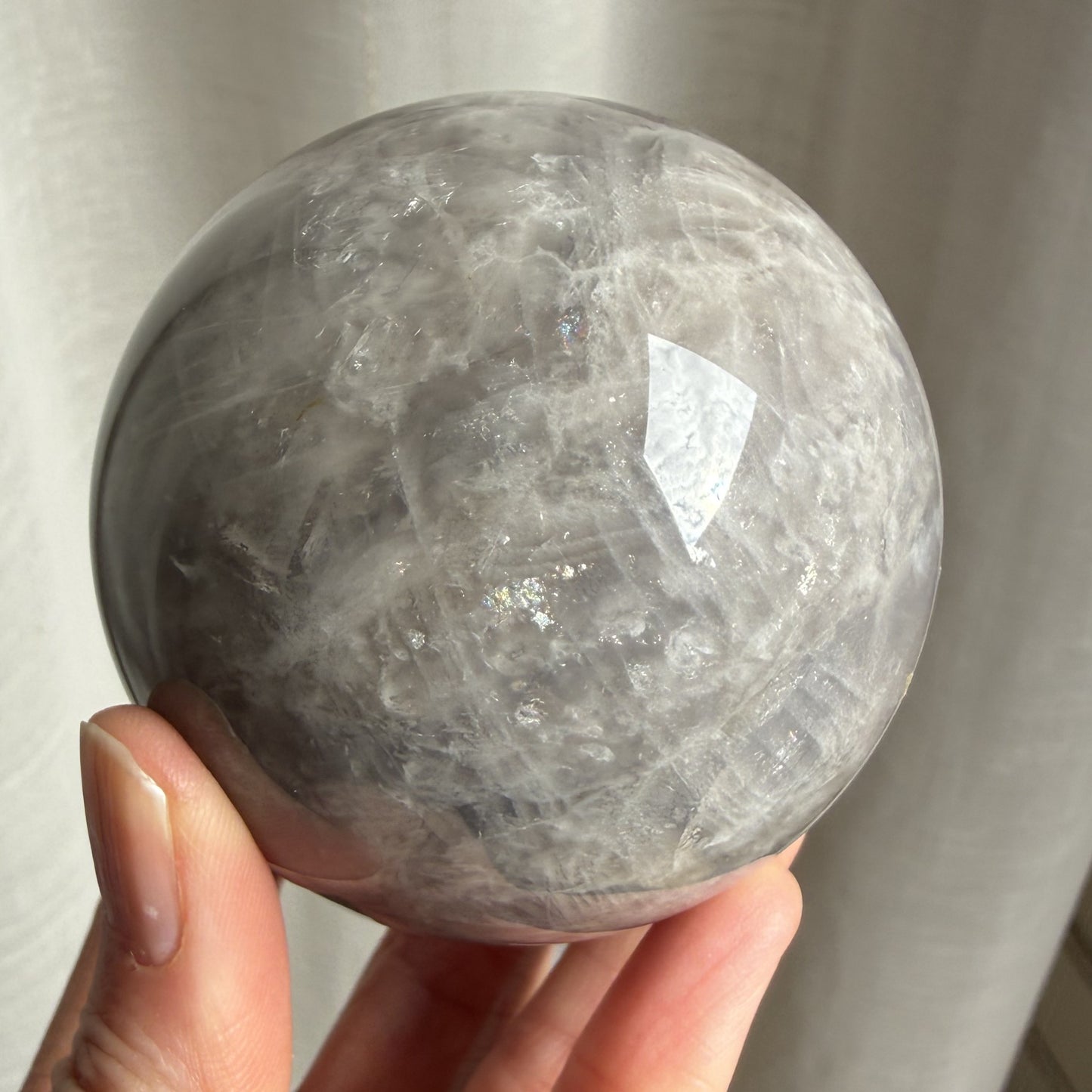 Blue Rose Quartz Sphere 2