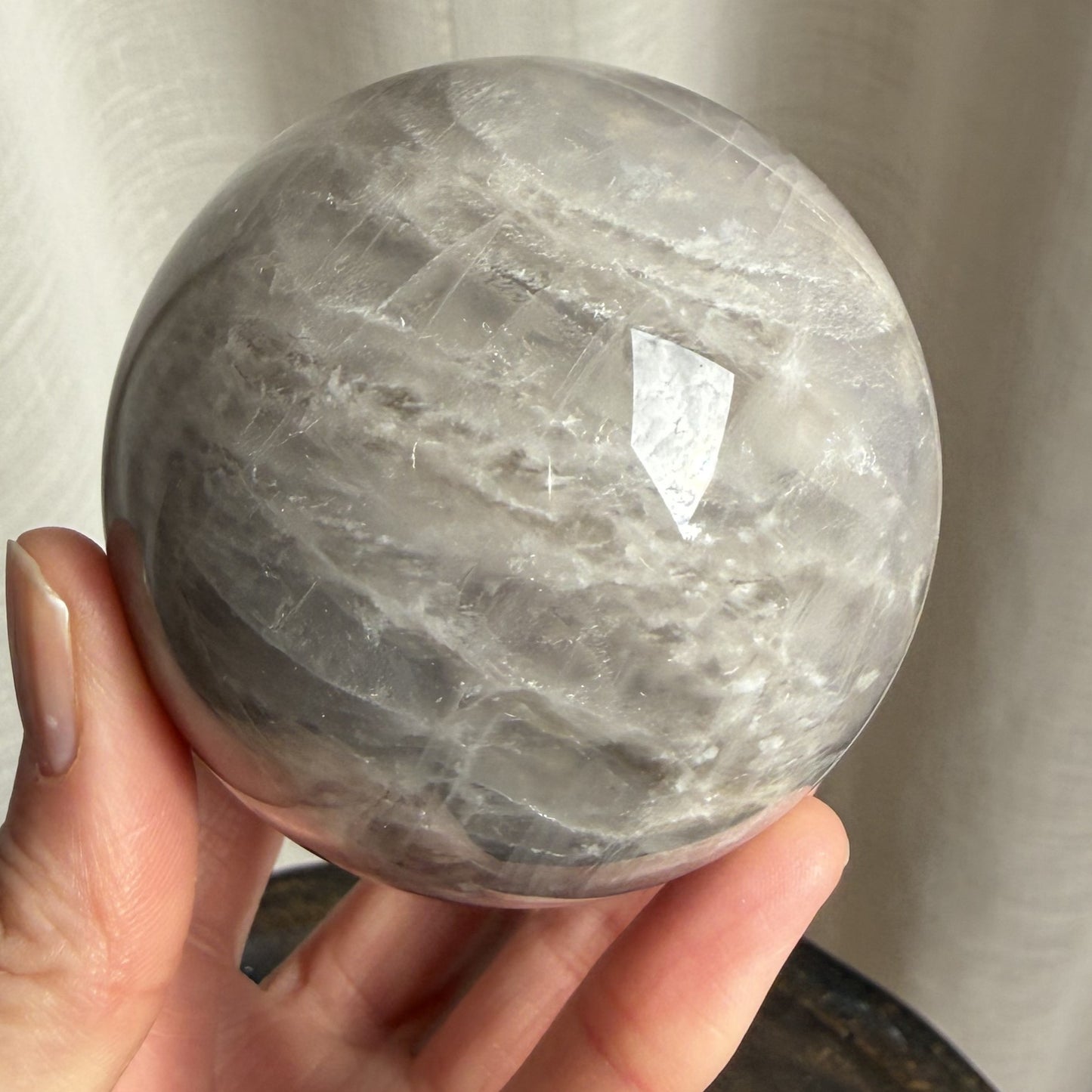 Blue Rose Quartz Sphere 2