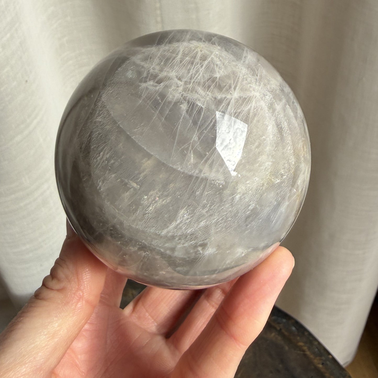 Blue Rose Quartz Sphere 2